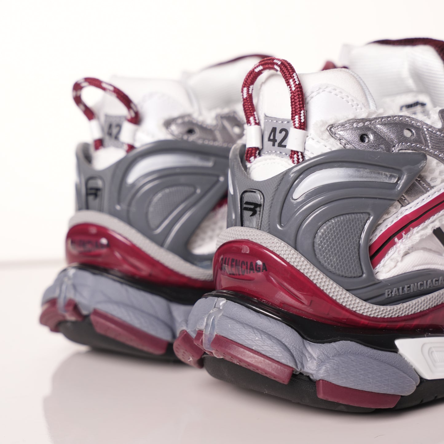 Balenciaga Runner White Wine Red