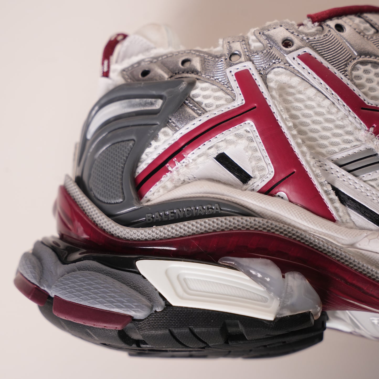 Balenciaga Runner White Wine Red