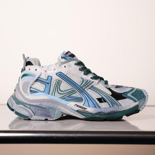 Balenciaga Runner Sneaker 'White Green Blue' 772774 W3RMU 0623