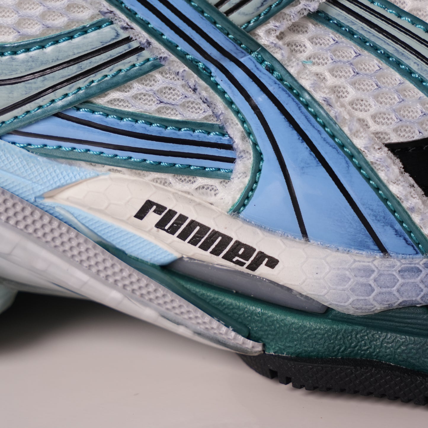 Balenciaga Runner Sneaker 'White Green Blue' 772774 W3RMU 0623