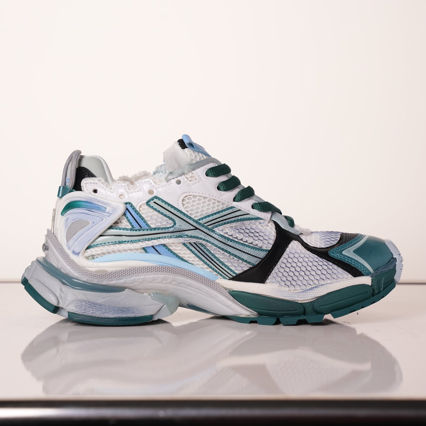 Balenciaga Runner Sneaker 'White Green Blue' 772774 W3RMU 0623