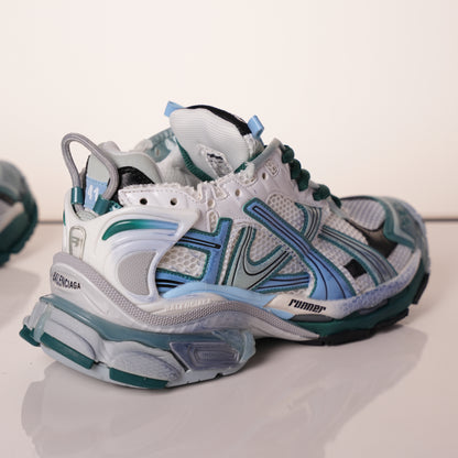 Balenciaga Runner Sneaker 'White Green Blue' 772774 W3RMU 0623