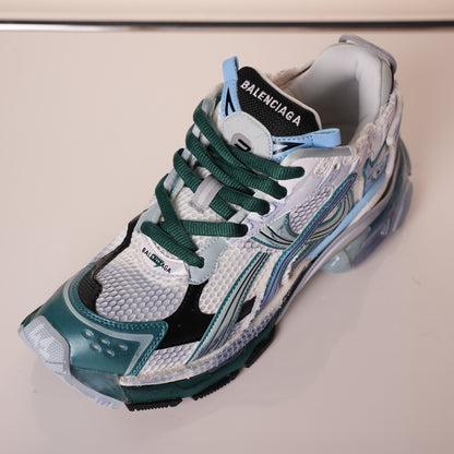 Balenciaga Runner Sneaker 'White Green Blue' 772774 W3RMU 0623