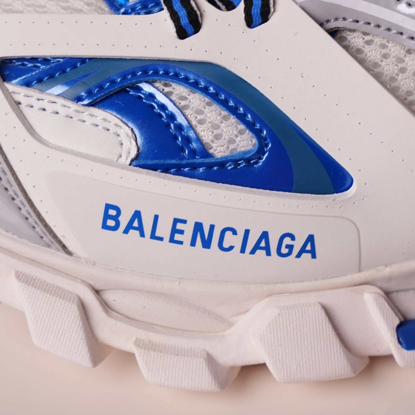 Balenciaga Track Sneaker White Grey Blue