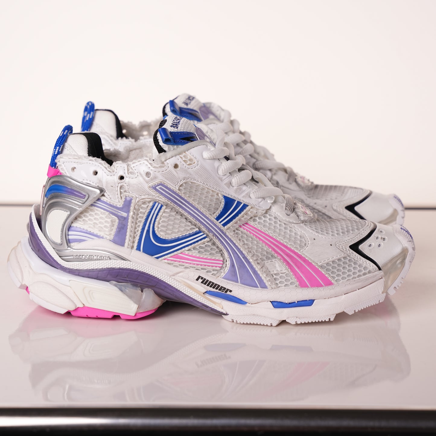 Balenciaga Runner Sneaker Purple Blue Powder 772767 W3RNY 6120