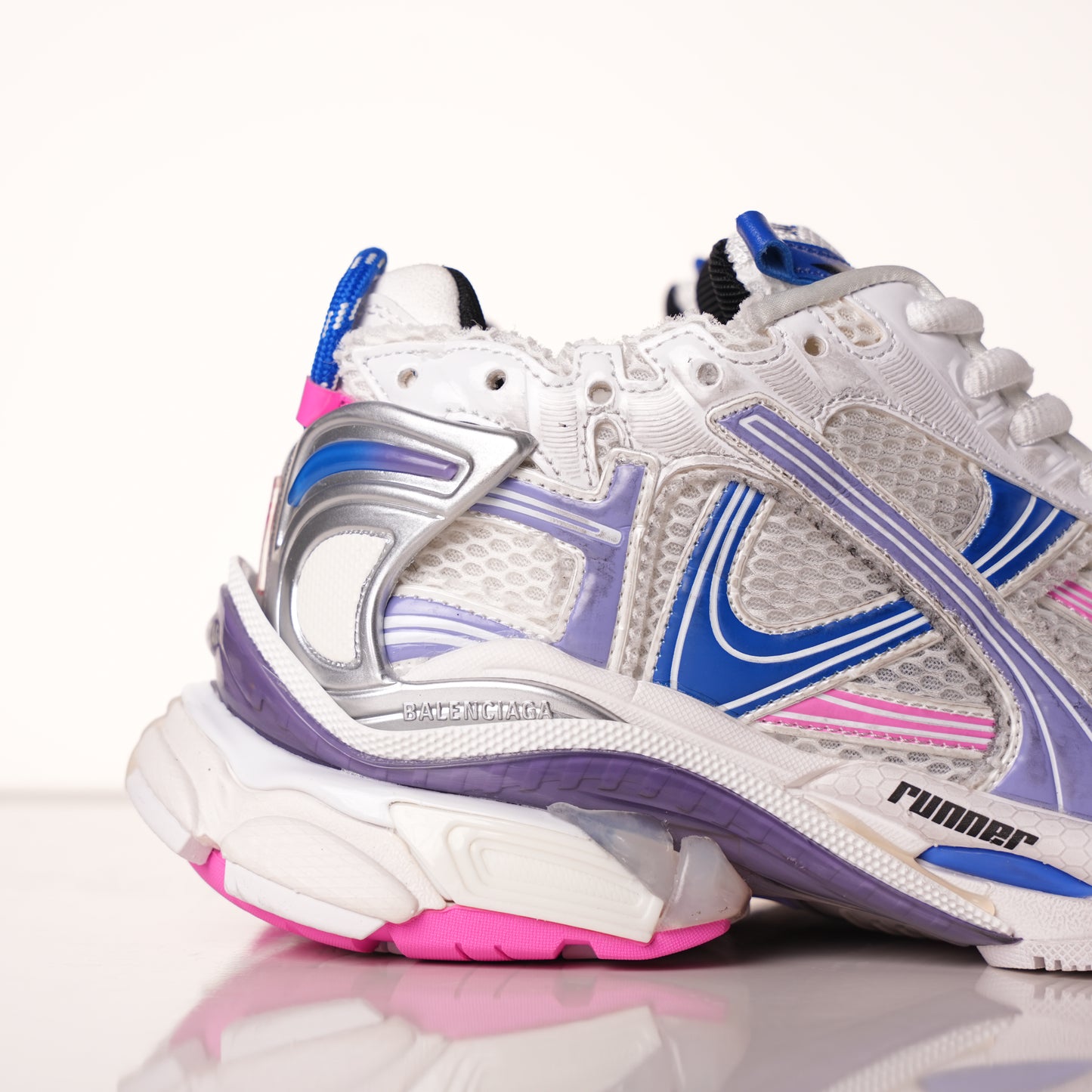 Balenciaga Runner Sneaker Purple Blue Powder 772767 W3RNY 6120