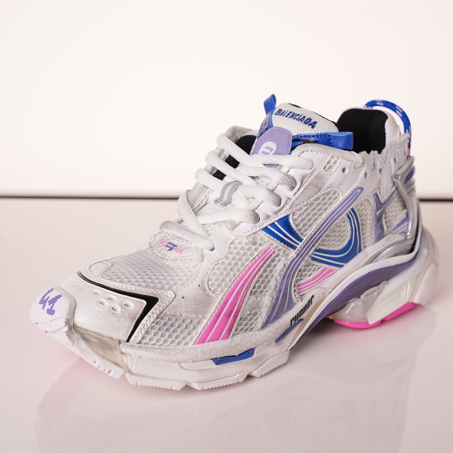Balenciaga Runner Sneaker Purple Blue Powder 772767 W3RNY 6120