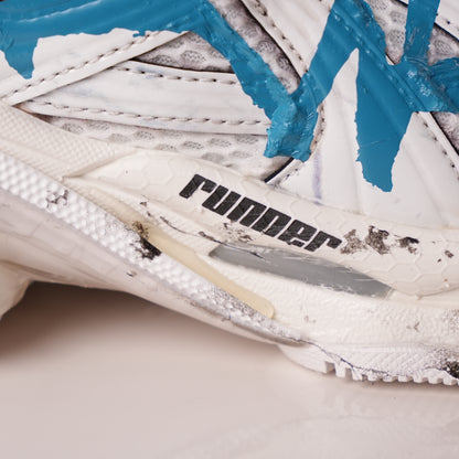 Balenciaga Runner Sneaker 'Graffiti - White Blue' 772774 W3RBQ 9040