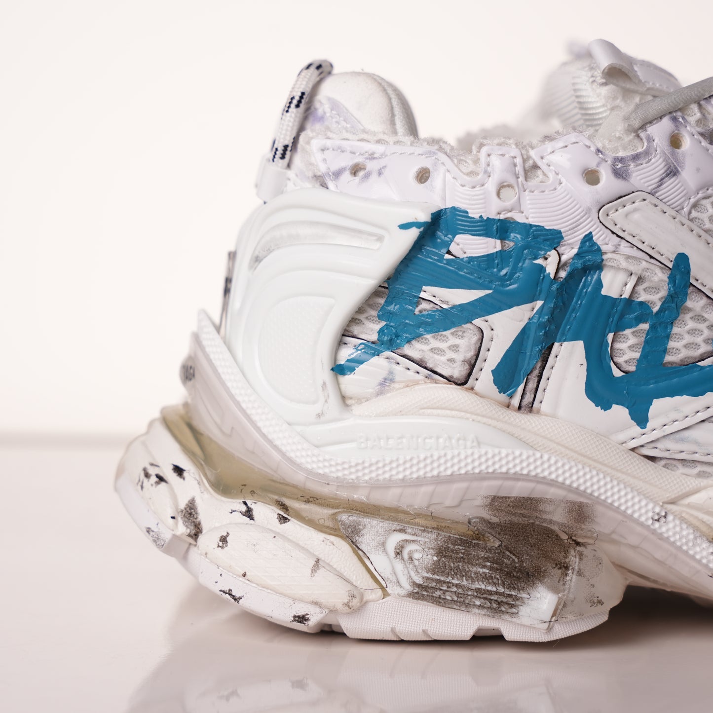 Balenciaga Runner Sneaker 'Graffiti - White Blue' 772774 W3RBQ 9040