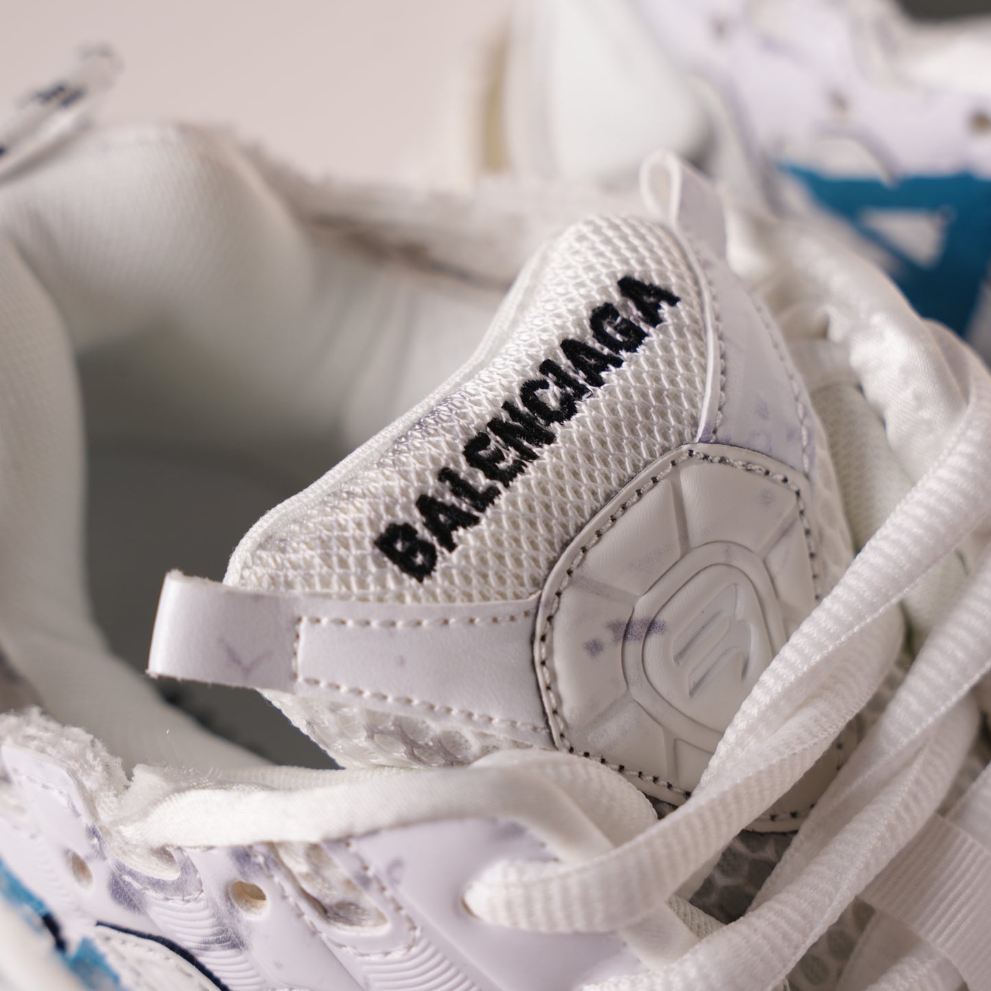 Balenciaga Runner Sneaker 'Graffiti - White Blue' 772774 W3RBQ 9040