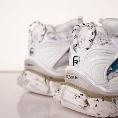 Balenciaga Runner Sneaker 'Graffiti - White Blue' 772774 W3RBQ 9040