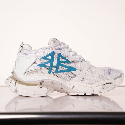 Balenciaga Runner Sneaker 'Graffiti - White Blue' 772774 W3RBQ 9040