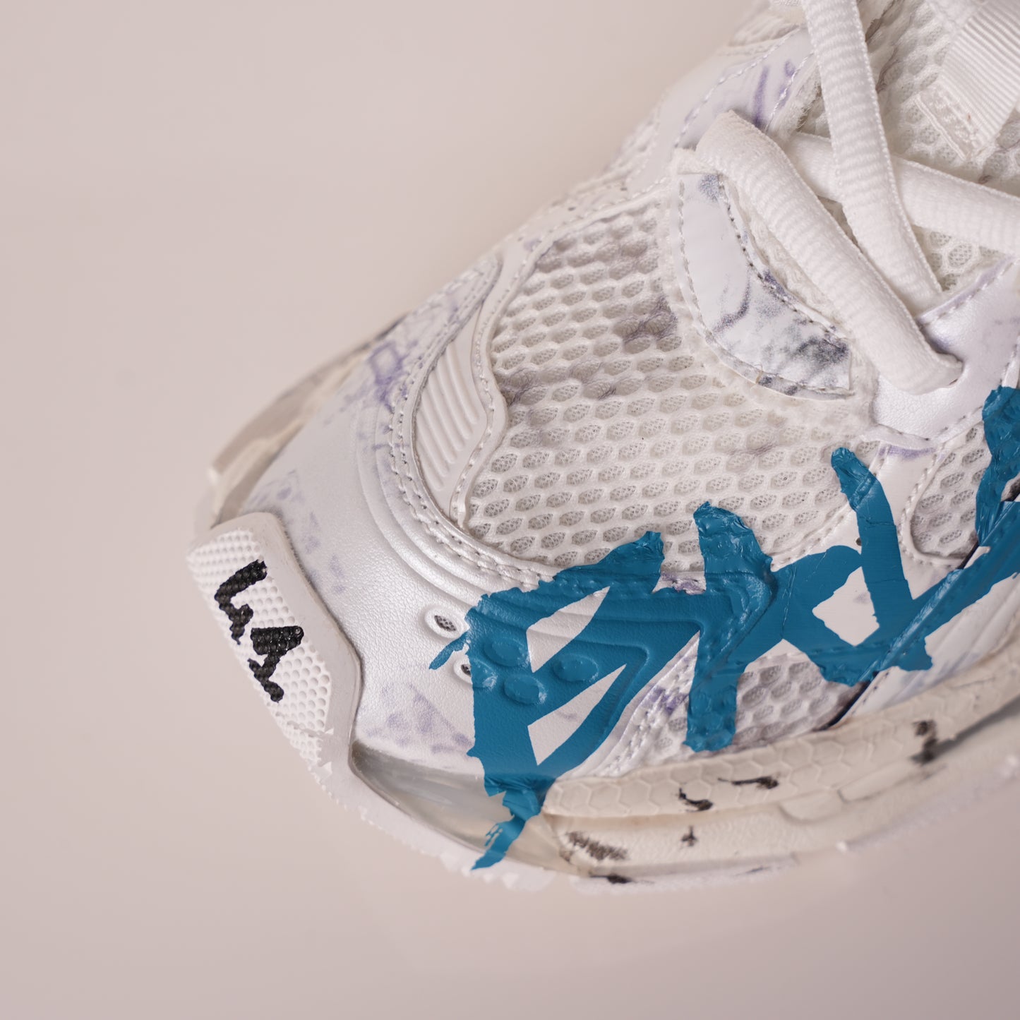 Balenciaga Runner Sneaker 'Graffiti - White Blue' 772774 W3RBQ 9040