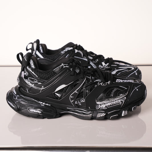 Balenciaga Track Black Black&White Painting