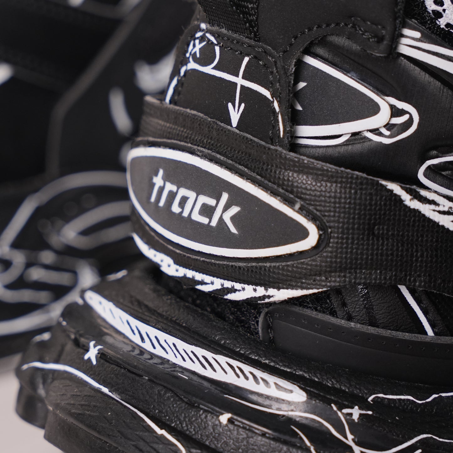 Balenciaga Track Black Black&White Painting
