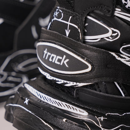 Balenciaga Track Black Black&White Painting