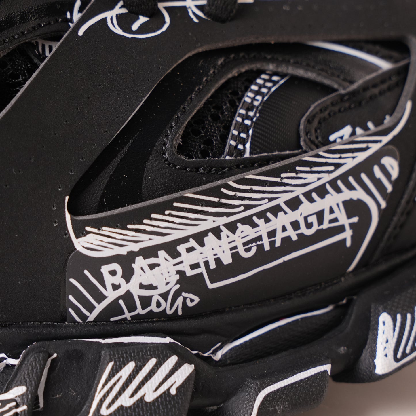 Balenciaga Track Black Black&White Painting
