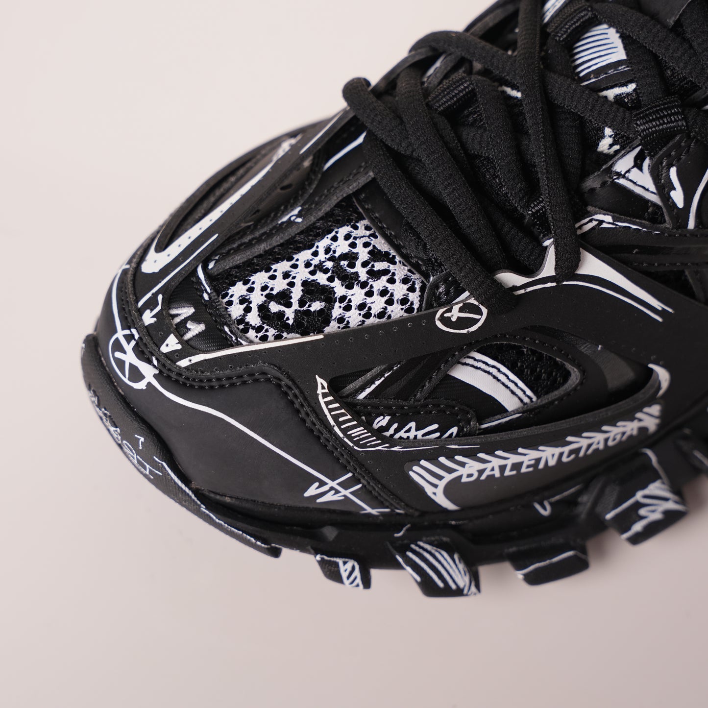 Balenciaga Track Black Black&White Painting