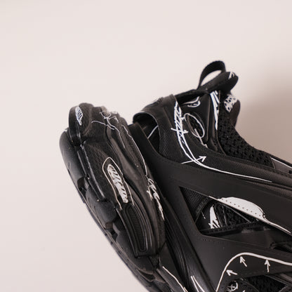 Balenciaga Track Black Black&White Painting