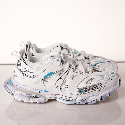 Belenicaga Track Sneaker 'White 542023 W3SRA 9014