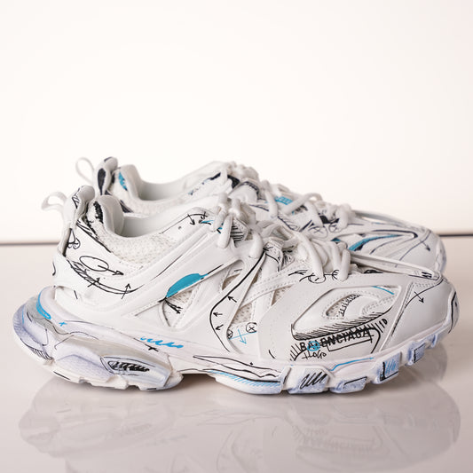 Belenicaga Track Sneaker 'White 542023 W3SRA 9014