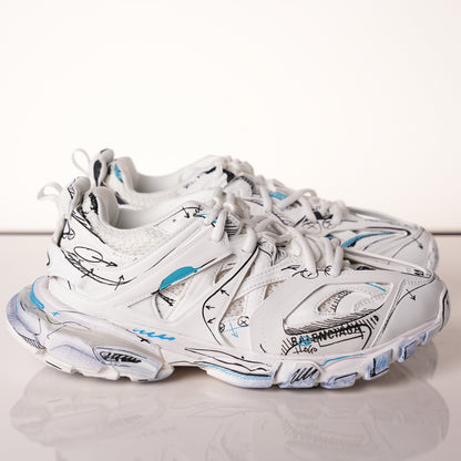 Belenicaga Track Sneaker 'White 542023 W3SRA 9014