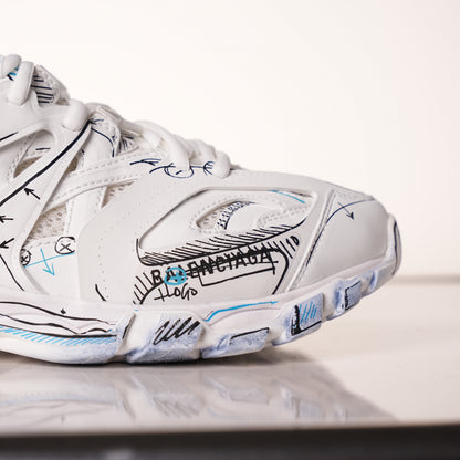 Belenicaga Track Sneaker 'White 542023 W3SRA 9014