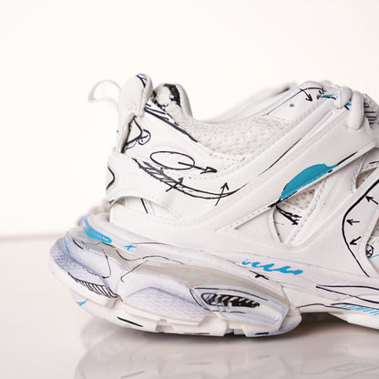 Belenicaga Track Sneaker 'White 542023 W3SRA 9014