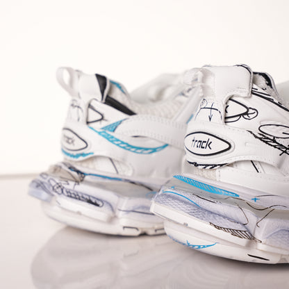 Belenicaga Track Sneaker 'White 542023 W3SRA 9014