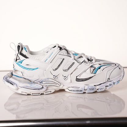 Belenicaga Track Sneaker 'White 542023 W3SRA 9014