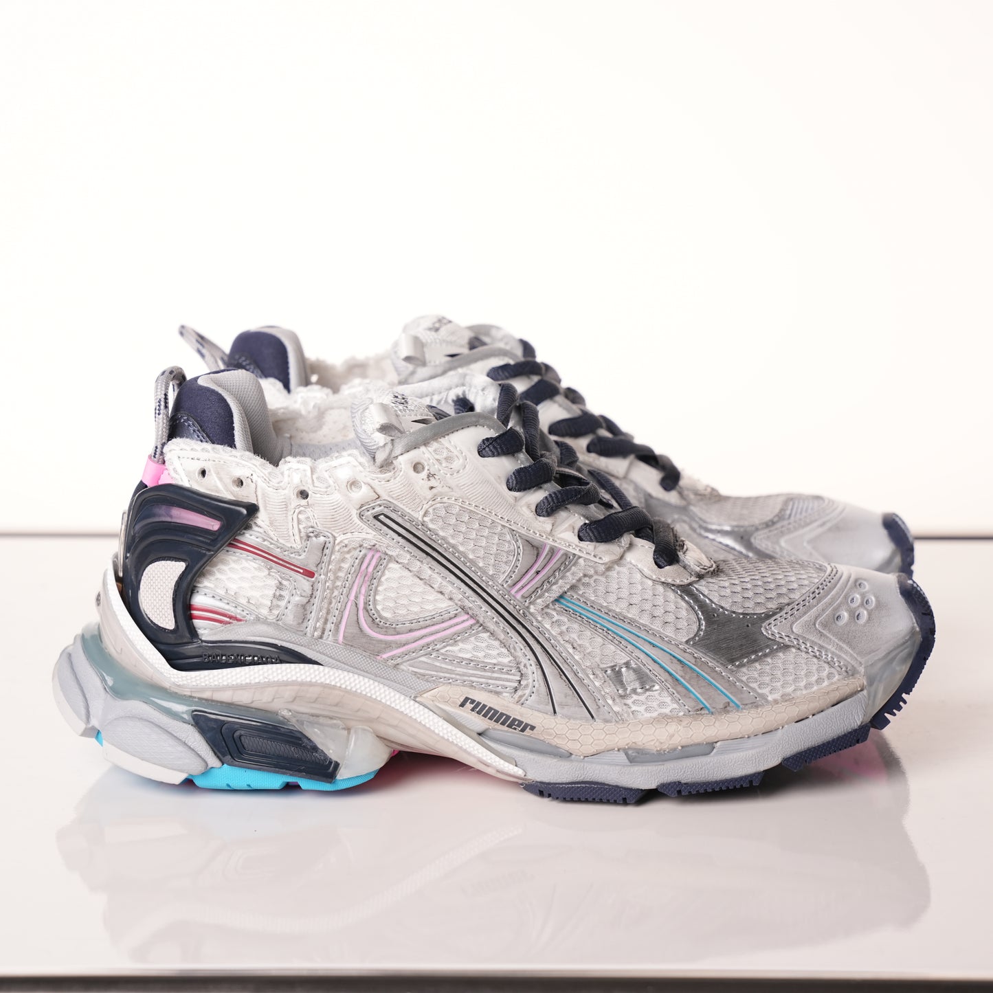 Balenciaga Runner Grey pink blue