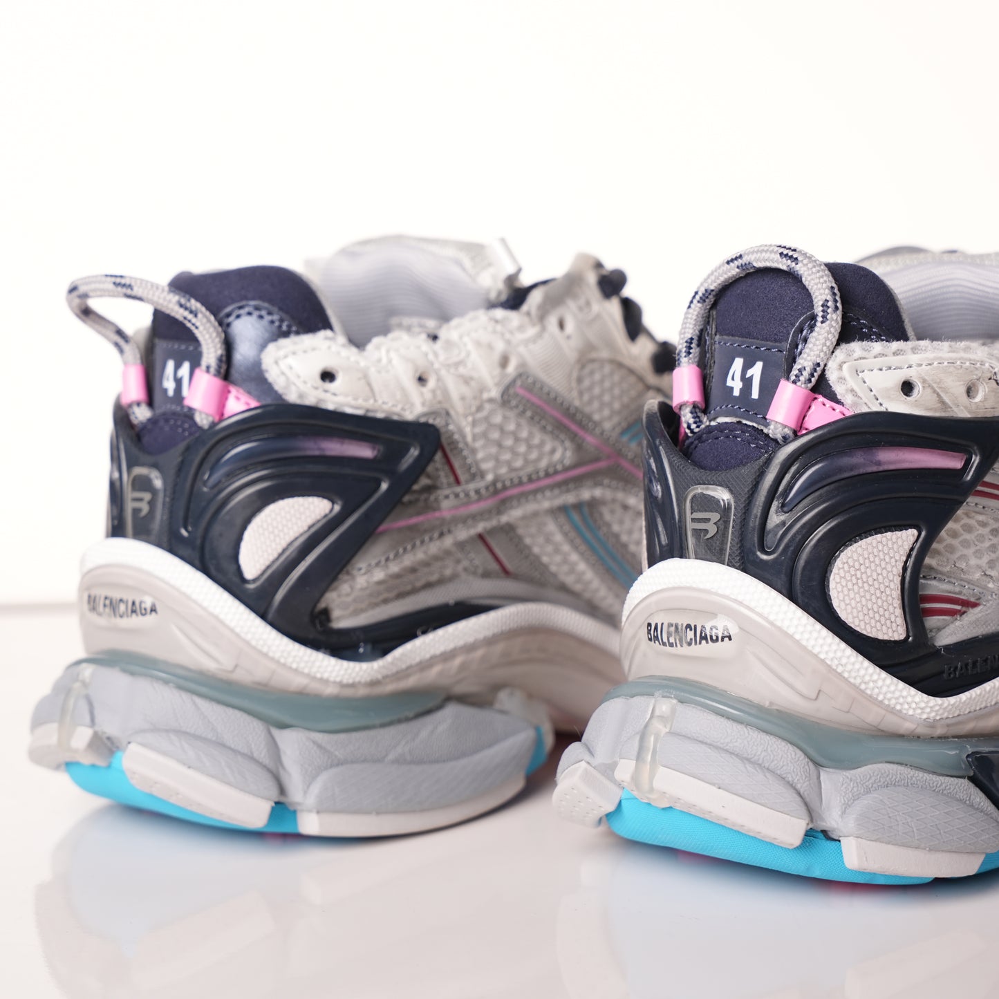 Balenciaga Runner Grey pink blue