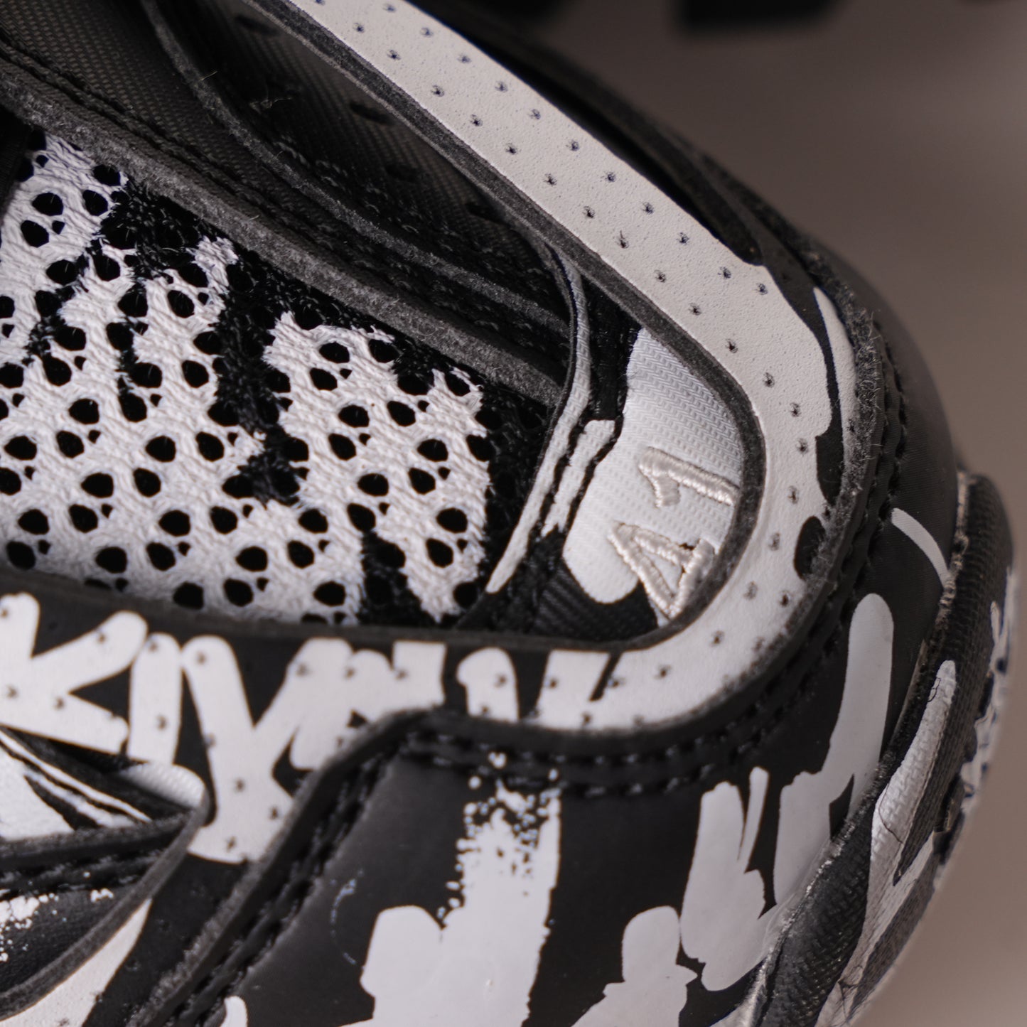 Balenciaga Track Graffiti Dirty Black White