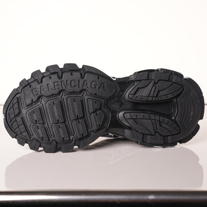 Balenciaga Track Graffiti Dirty Black White