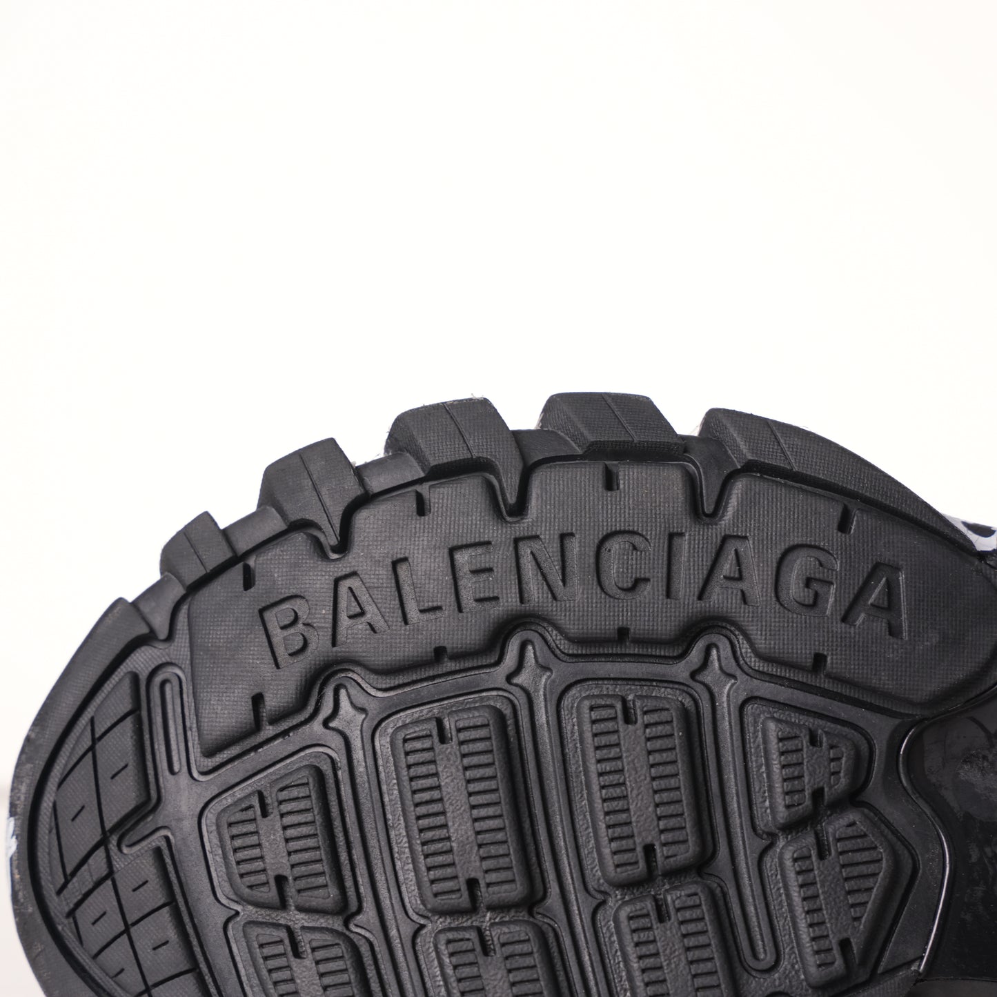 Balenciaga Track Graffiti Dirty Black White