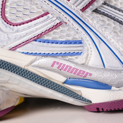 Balenciaga Runner Sneaker 'White Purple Blue' 772767 W3RMU 9547