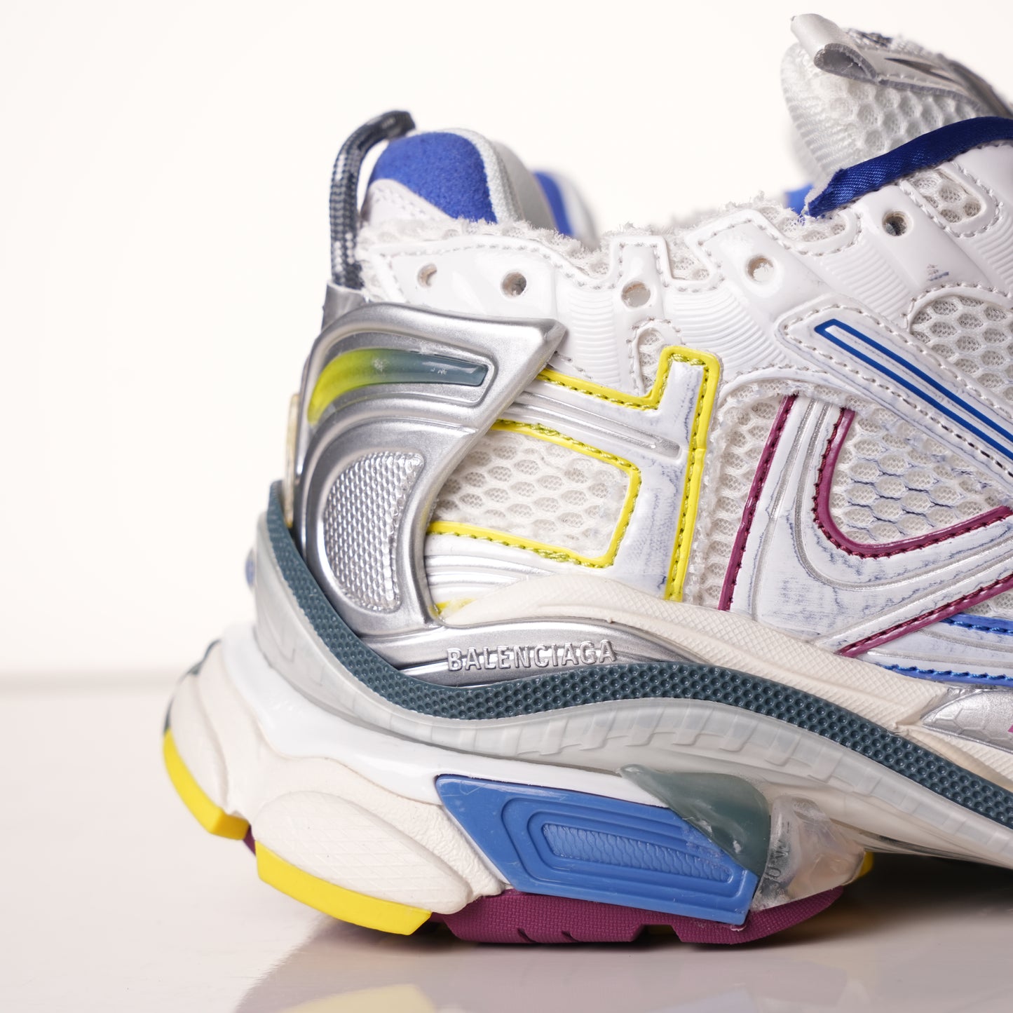Balenciaga Runner Sneaker 'White Purple Blue' 772767 W3RMU 9547