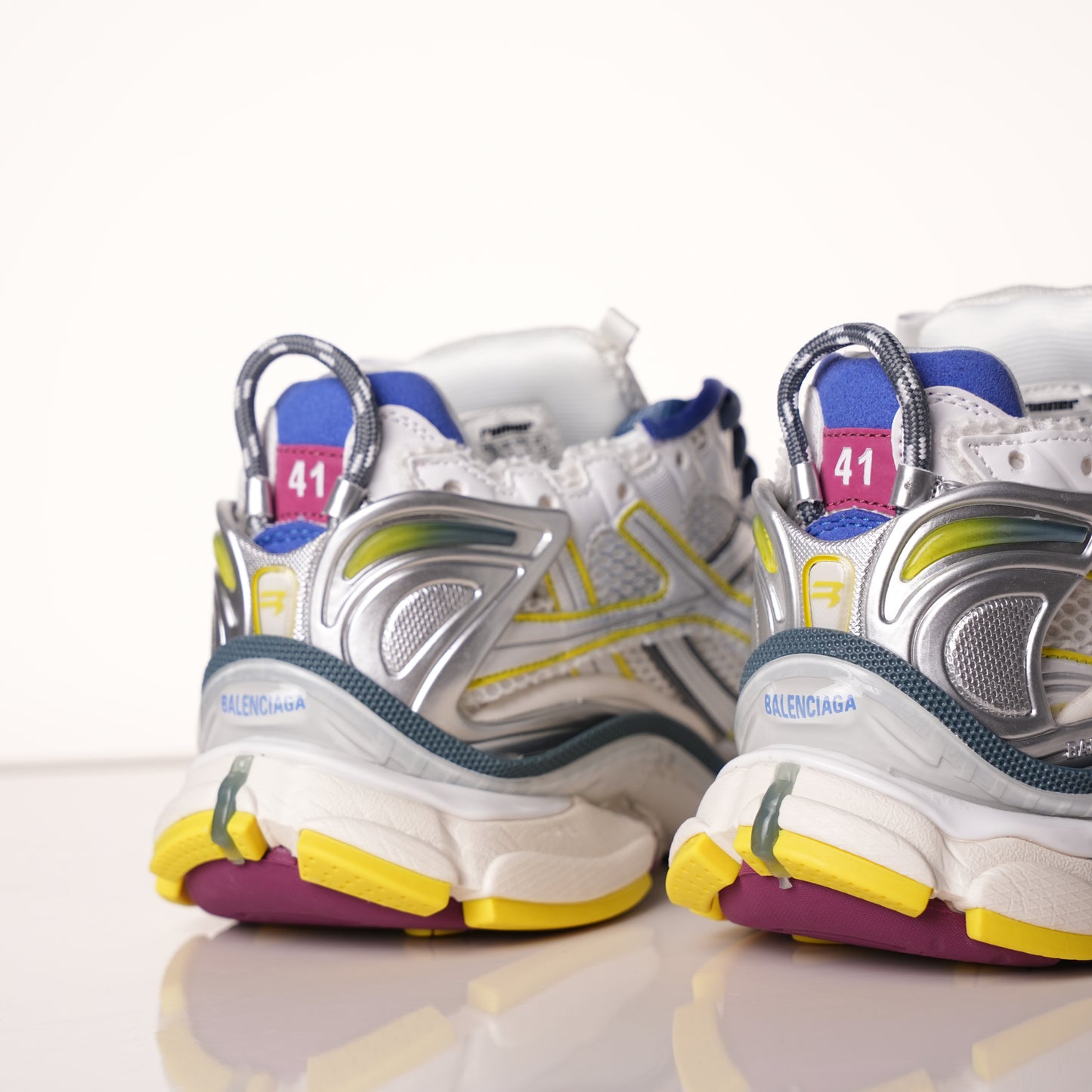 Balenciaga Runner Sneaker 'White Purple Blue' 772767 W3RMU 9547