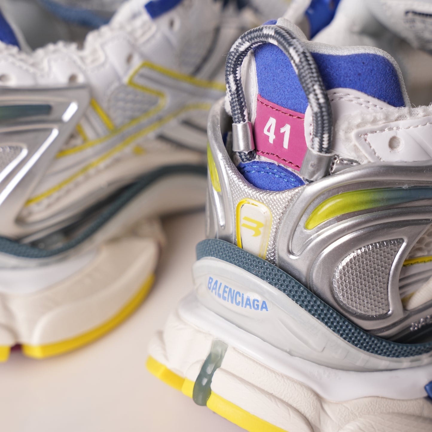 Balenciaga Runner Sneaker 'White Purple Blue' 772767 W3RMU 9547