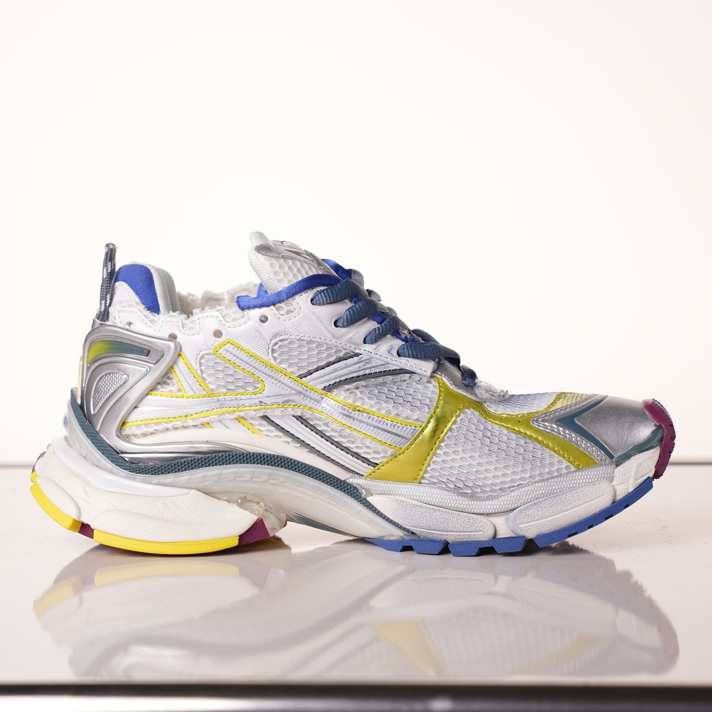 Balenciaga Runner Sneaker 'White Purple Blue' 772767 W3RMU 9547