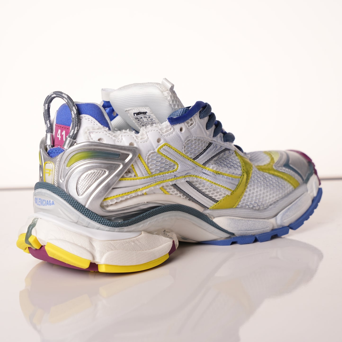 Balenciaga Runner Sneaker 'White Purple Blue' 772767 W3RMU 9547