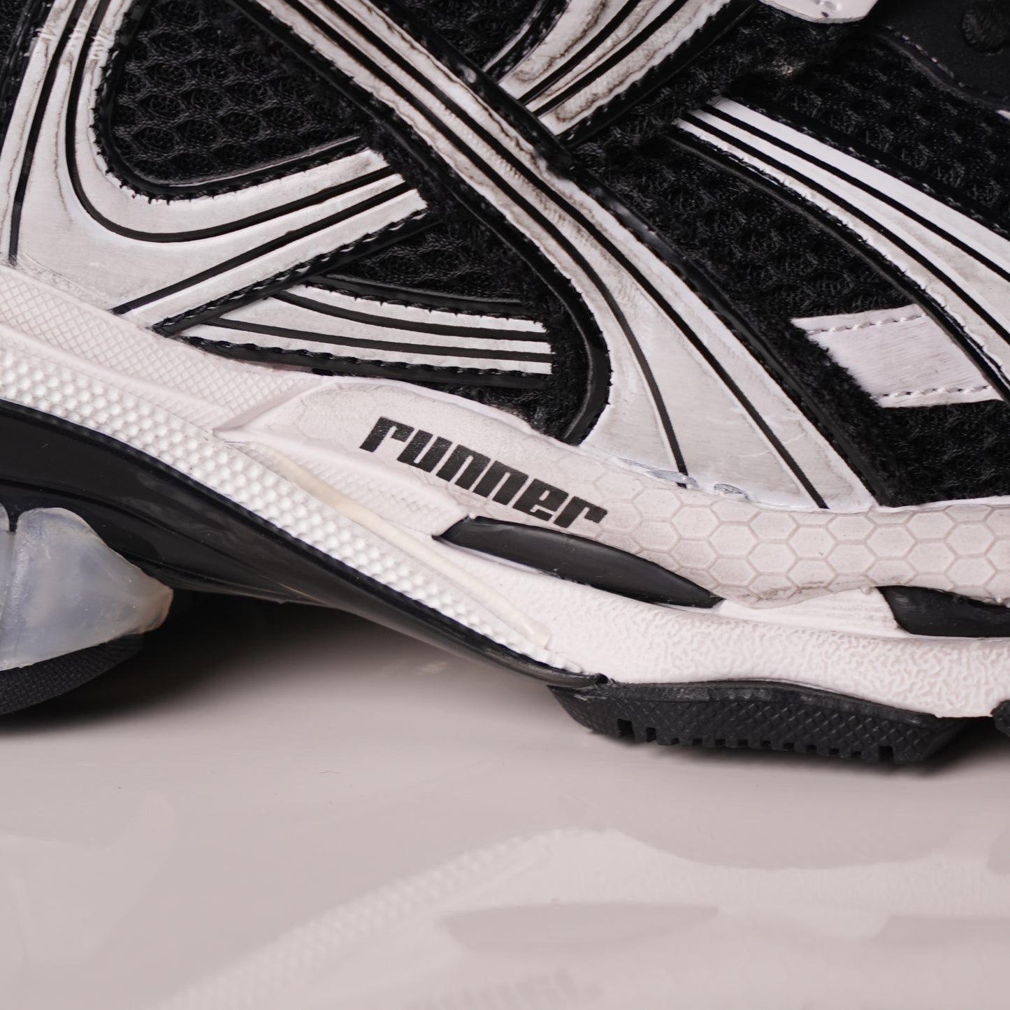 Balenciaga Runner Sneaker 'White Black' 772774 W3RNY