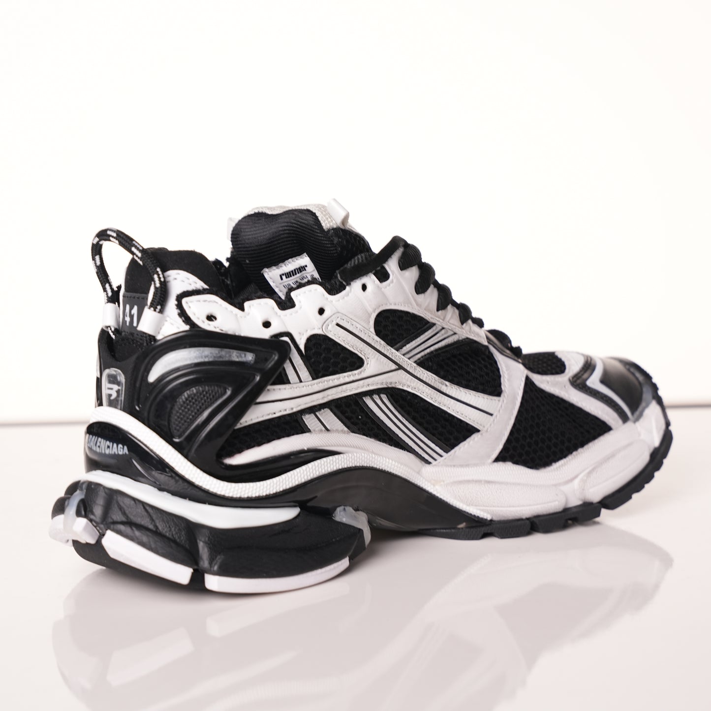 Balenciaga Runner Sneaker 'White Black' 772774 W3RNY