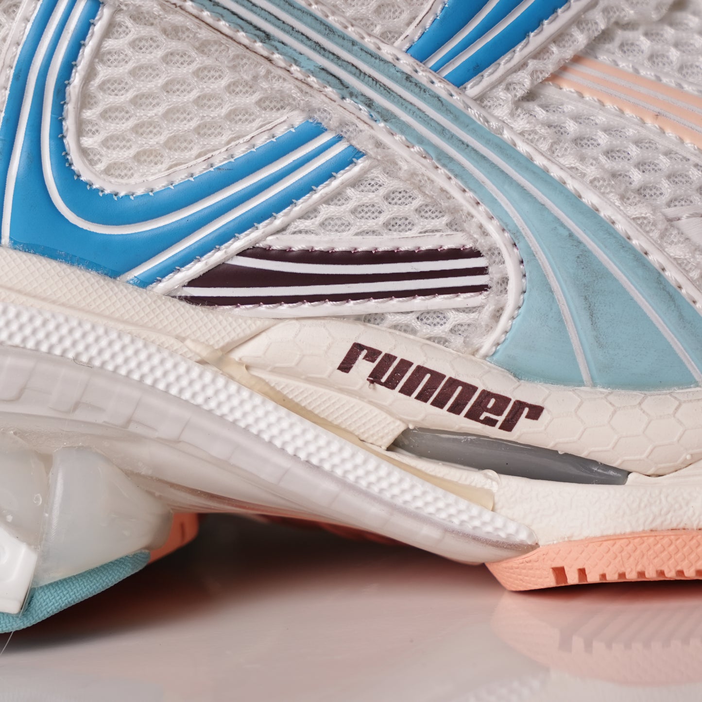 Balenciaga Runner Sneaker 'White Blue Yellow'