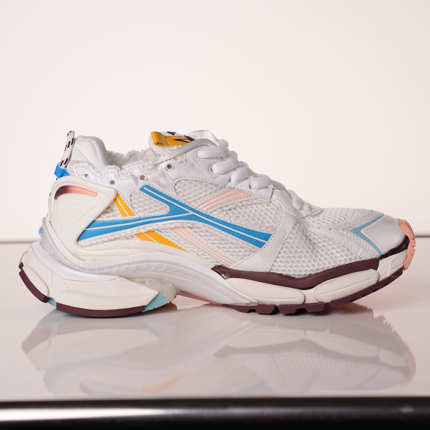 Balenciaga Runner Sneaker 'White Blue Yellow'