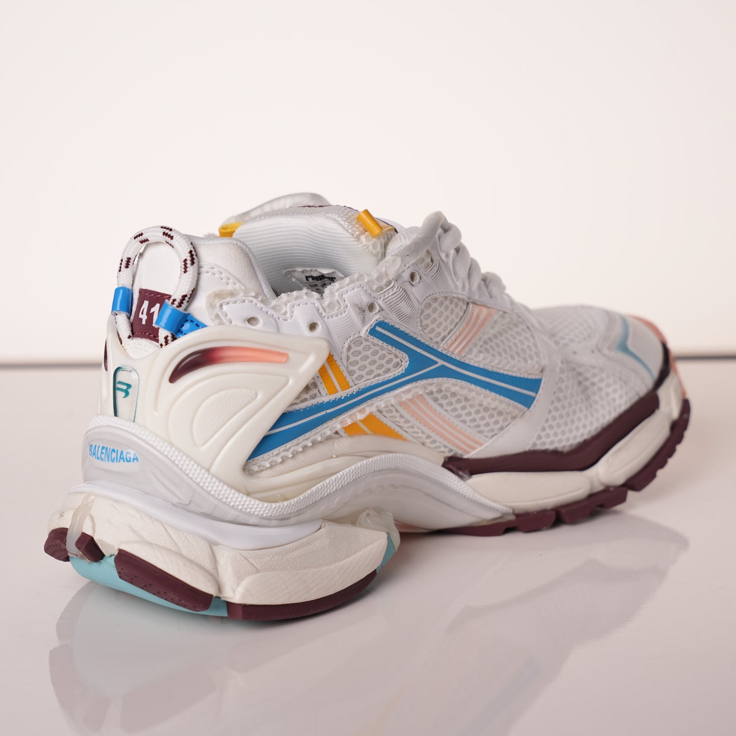 Balenciaga Runner Sneaker 'White Blue Yellow'